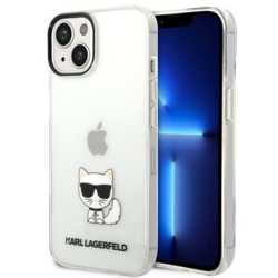 KARL LAGERFELD KLHCP14MCTTR zaščita ovitek za iPhone 14 Plus 6.7 prozoren - Choupette Logo