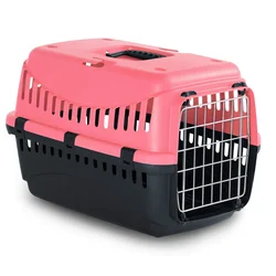 MP Bergamo Gipsy Transporter za mačke sa metalnim vratima, S, 46x31x32cm, Roze-crni