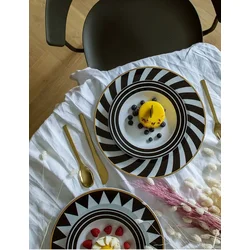 shumee Črni krožnik Milano II 32 cm