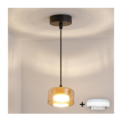 Brilagi - LED Luster na sajli AURA LUX 1xGX53/30W/230V crna/zlatna