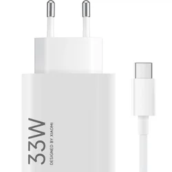 Xiaomi kućni punjač 33W Type A na Type C sa kablom beli