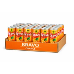 BRAVO limenka Pomorandža 0,25l, 24 kom XXL