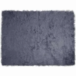 Tepih od umjetne ovčje kože TAFALLA Antracit 240 x 340 cm
