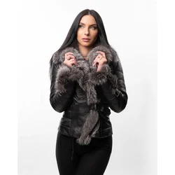 LA FORCE Ženska kožna jakna Vanessa, Crna