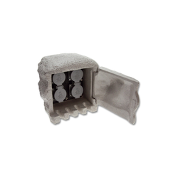 Ecolite XSTA-224G - Spoljni stub sa 4 utičnice IP44