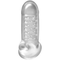 Odebeljen podaljšek za penis z obročkom za moda