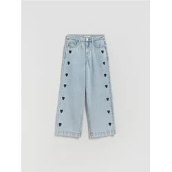 Reserved - Wide leg farmerke s vezom