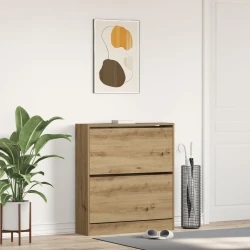 Ormar za cipele s policom Dimljeni hrast 80 x 21 x 87,5 cm