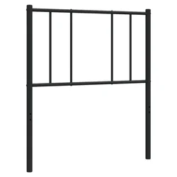 Vidaxl Kovinsko nadomestno vzglavje črno 107 cm