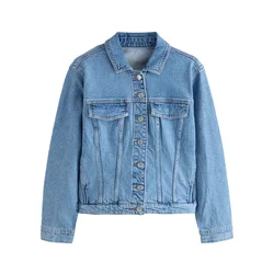 Next Prehodna jakna Essentials moder denim