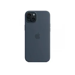 iPhone 15 Plus Silicone Case with MagSafe - Storm Blue