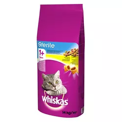 WHISKAS mačja hrana Sterile, 14 kg