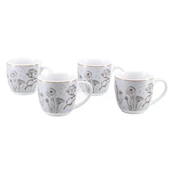 Creatable SET SKODELIC ZA KAVO Vintage Flower Stein 4-delni