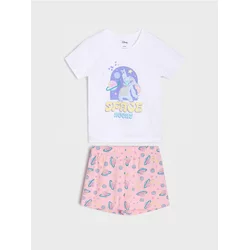 Sinsay - Dvodelna pidžama Stitch - belo