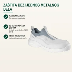 Tekton Pro Zaštitna cipela Albatros S2, Bela