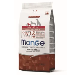 Monge Natural Superpremium Dog Mini Puppy And Junior Monoprotein Lamb With Rice - 7.5 kg
