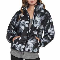 Skechers Jakna Gowalk Magnolia Dreams Slope Jacket Wja293-Bkmt