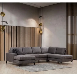 Atelier del Sofa Ugaona garnitura 90x90x155cm Antracit