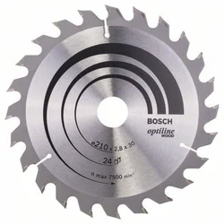 BOSCH List kružne testere Optiline Wood 210 x 30 x 2.8 mm. 24