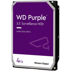 HDD Video Surveillance WD Purple 4TB CMR, 3.5, 256MB, SATA 6Gbps, TBW: 180