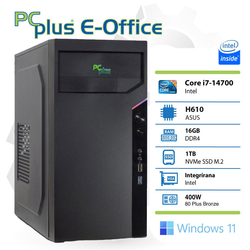 PCPLUS e-Office i7-14700 16GB 1TB NVMe SSD Windows 11 Pro namizni računalnik