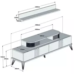 Hanah home TV Komoda Eylül Krem