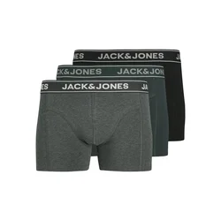 Jack & Jones Junior Spodnjice JACBLACK FRIDAY antracit/temno zelena/črna/bela