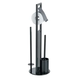 WENKO 24982800 - set za WC RAVINA 20x70 cm nerđajući čelik/crna