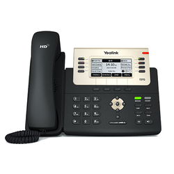 Yealink T27G Executive IP Phone (with PoE) 3.6inch 240*120 pixel graphical with backlight, Up to 6 sip line, Dual-port Gigabit Ethernet, USB port (2.0 compliant) for media and storage applications (SIP-T27G)