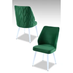 Hanah Home Set stolica Pufi, 48x90x43 cm, 2 komada, Zelene