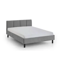 Siva oblazinjena postelja brez letvenega dna 120x200 cm Joker – Meise Möbel