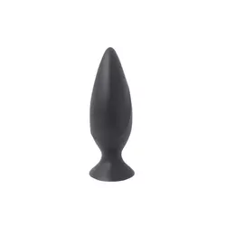 Mojo crna glatka analna kupa od silikona MOJO000021