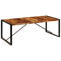 Vidaxl Jedilna miza iz trdnega palisandra 220x100x75 cm