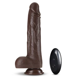Blush Dr. Skin Silicone Dr. Murphy 8 Inch Thrusting Dildo Chocolate