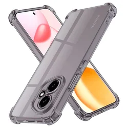 Techsuit Shockproof Clear Silicone zaštitna maskica za Honor 400 - smoke crna