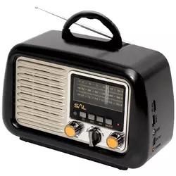 SAL Prenosni retro radio prijemnik