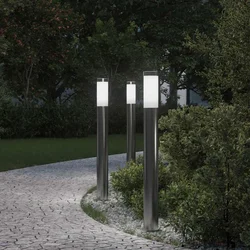Stupić za zidne lampe 3 kom 80 cm od nehrđajućeg čelika IP44