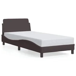Vidaxl Posteljni okvir Dover temno rjav 80x200 cm blago
