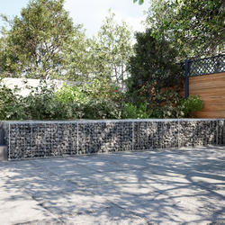 Gabionska košara s poklopcem 1200x100x50 cm pocinčano željezo
