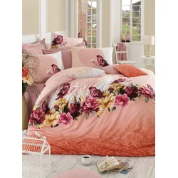 LEssentiel Maison Ranforce posteljina Calikusu, 135x200cm, Roze