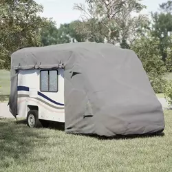 Navlake za kamper sive 610x235x275 cm netkana tkanina