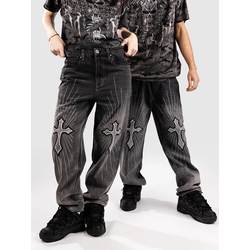 Ninth Hall Glory Cross Jeans grey omb