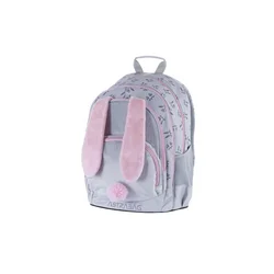 Ranac za devojčice Astrabag Honey Bunny, Anatomski, 39 x 28 x 15 cm, Sivi
