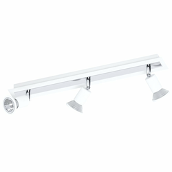 Eglo Sarria spot/3, led, gu10, 3x5w, 3x400lm, hrom/bela