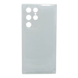 Maska za telefon TRANSPARENT COLOR za Samsung S22 Ultra, Bela