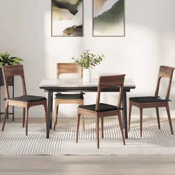 Jastučići za sjedenje 4 pcs Crna 40 x 40 x 3 cm