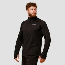 GymBeam Pulse 1/2 Zip Running Sweatshirt Black