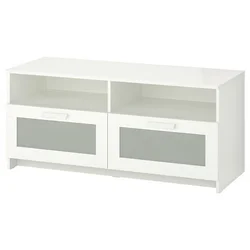 BRIMNES TV-omarica, bela, 120x41x53 cm
