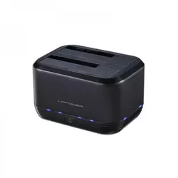 HDD DOCKING LC POWER LC-DOCK-U3-III USB3.0 2X2.5/3.5" SATA BLACK