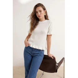 Trendyol Milla Ženska bluza, Krem